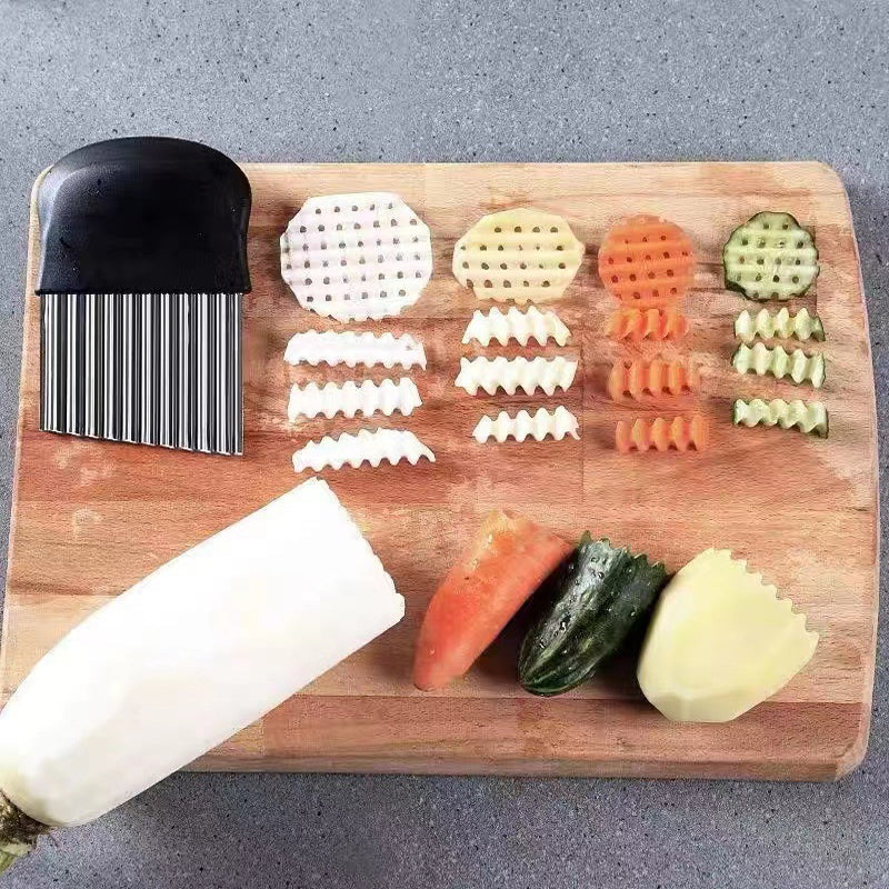 Vågig kniv: Skära med precision