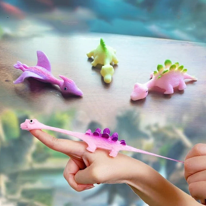 Dedos de dinosaurio tirachinas: ¡El juego de aventura de los pequeños héroes!