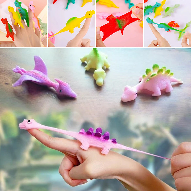 Dedos de dinosaurio tirachinas: ¡El juego de aventura de los pequeños héroes!
