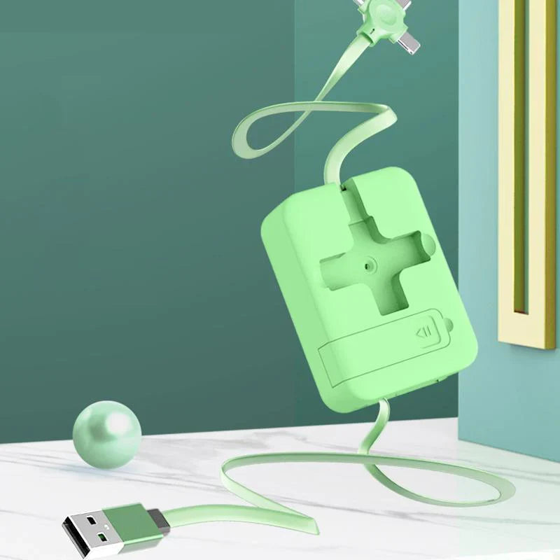 Kabel 3 w 1 z funkcją zwijania - Wszechstronność i przenośność