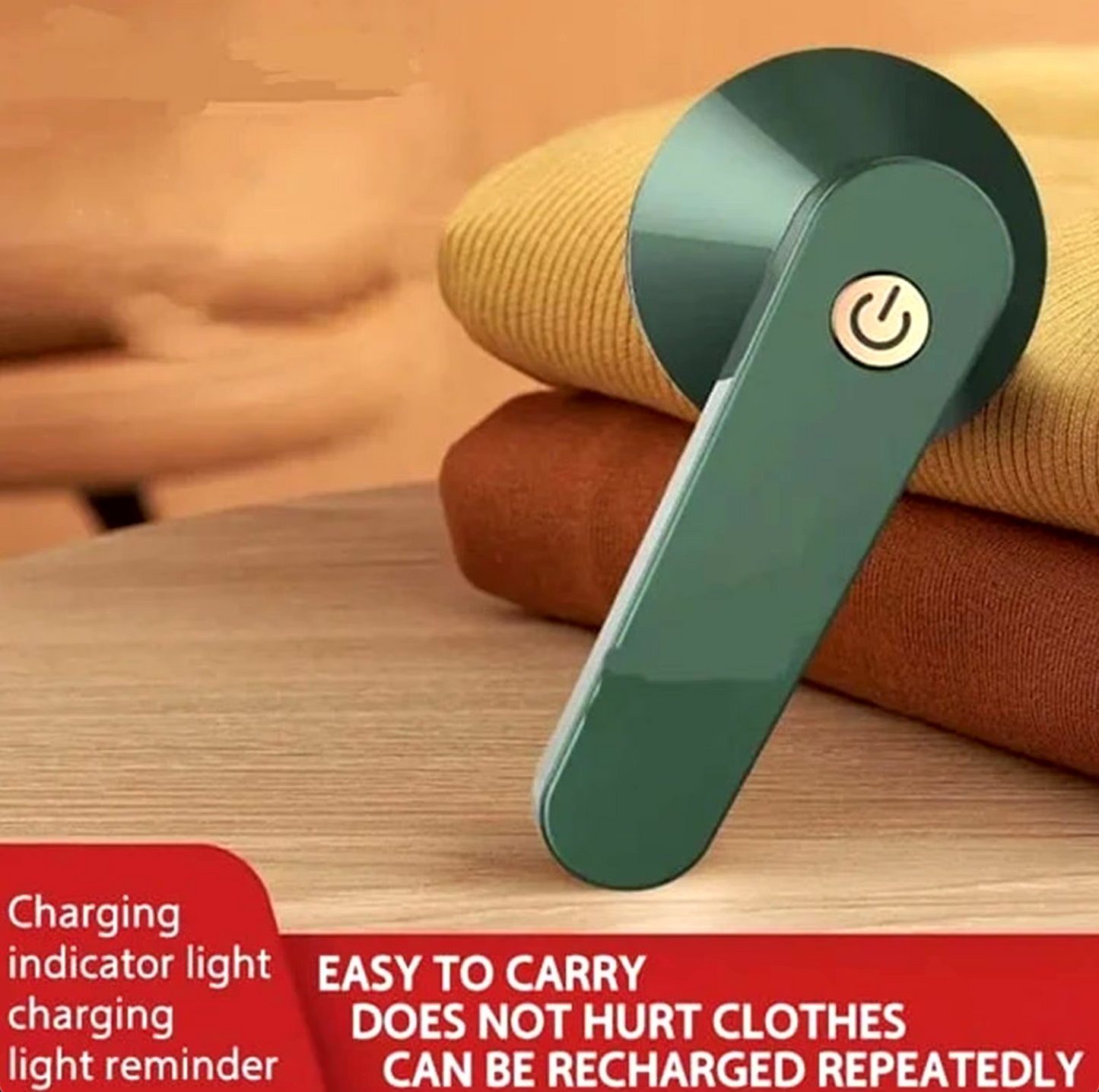 Rechargeable lint remover for impeccable clothing