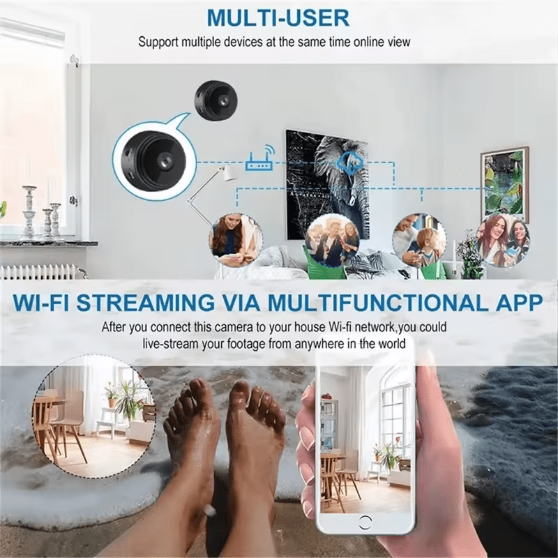 Mini WiFi kamera s magnetem: Diskrétní a efektivní zabezpečení