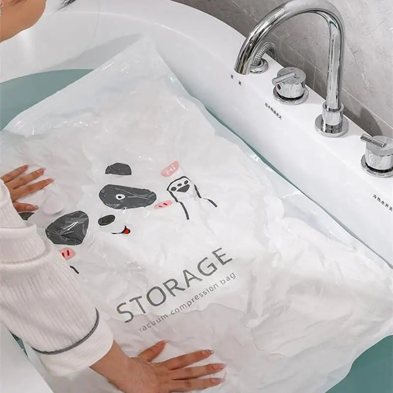 Kit sac de compresie cu pompă: Economisiți 80% din spațiu