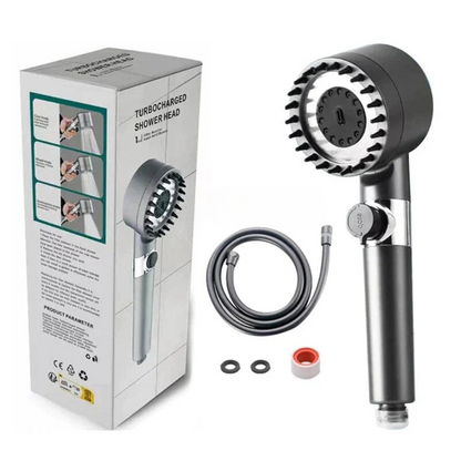 Duschhuvud med massage för omedelbar avkoppling 